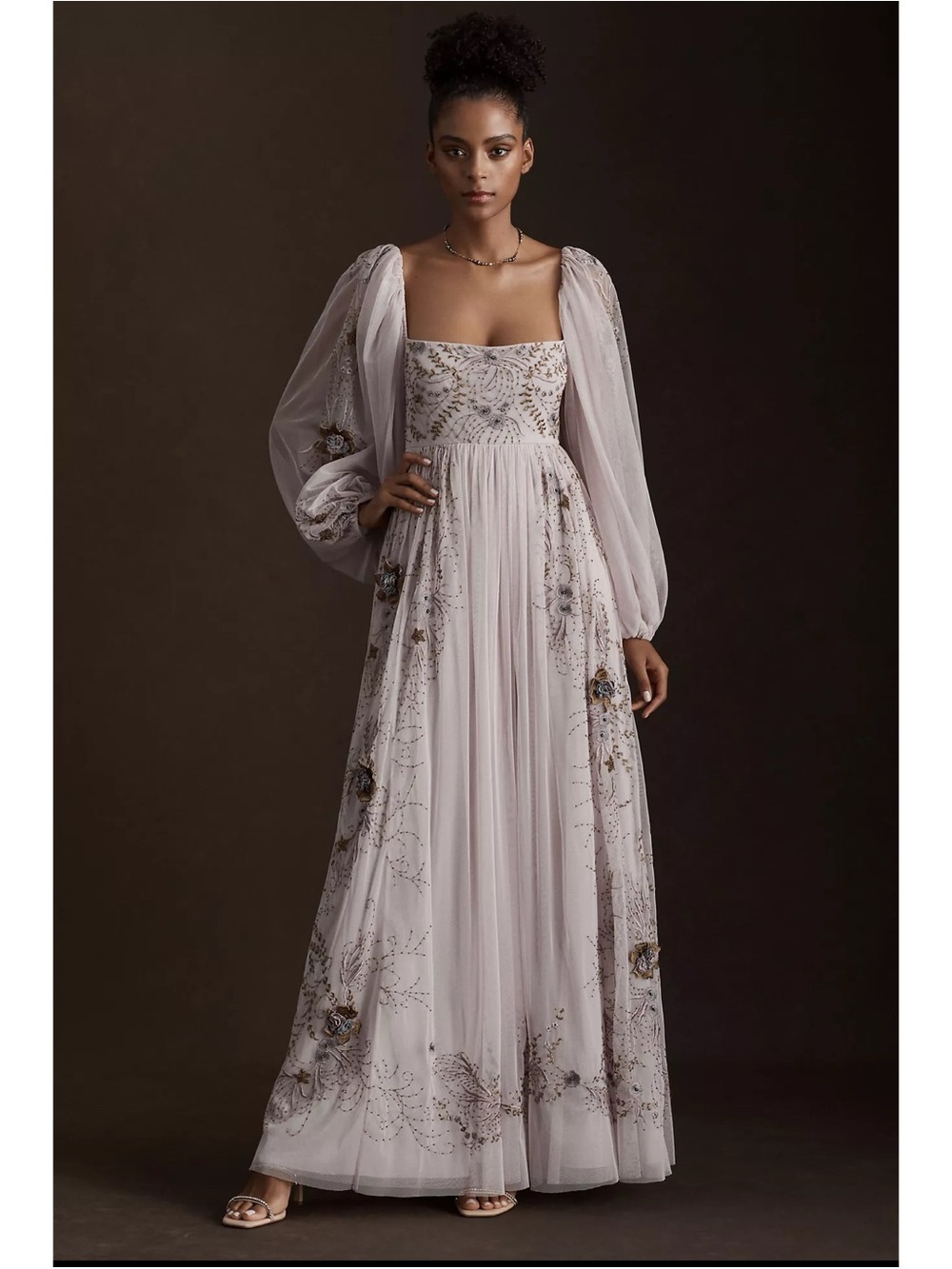 Anthropologie BHLDN Stargazer Valetta Gown Purple 4